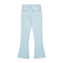 Load image into Gallery viewer, Pale Blue Diamante Bootcut Tracksuit
