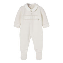 Load image into Gallery viewer, Unisex Ivory Knitted Babygrow