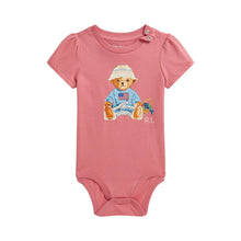 Load image into Gallery viewer, Deep Pink Polo Bear Bodysuit