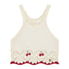 Ivory Crochet Shorts Set