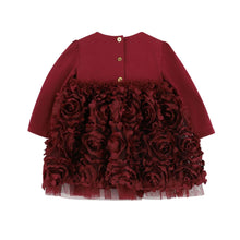 Load image into Gallery viewer, Babies Burgundy Roses &quot;Lively&quot; Dress