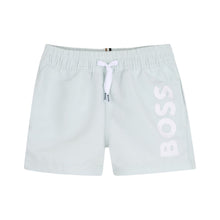 Load image into Gallery viewer, PRE ORDER - Babies Pale Green Logo Swim Shorts