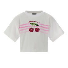 Load image into Gallery viewer, Girls White Cherry T-Shirt