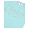 Pale Turquoise Diamante Logo T-Shirt