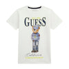 White Teddy Print T-Shirt
