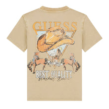 Load image into Gallery viewer, Beige Distressed Cowboy T-Shirt