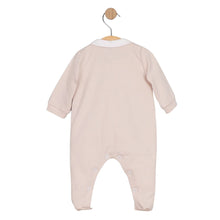 Load image into Gallery viewer, Unisex Beige Embroidered Babygrow &amp; Hat