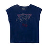 Navy Diamante Cherry T-Shirt