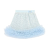 Pale Blue Boucle Sequin Skirt Set