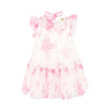 Pink & White Roses 'Marigold' Dress