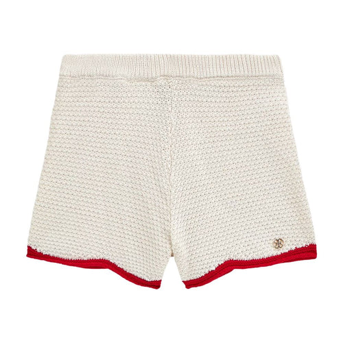 Ivory Crochet Shorts