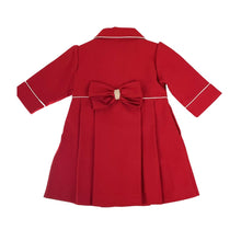 Load image into Gallery viewer, Red Embroidered Pleat Dress, Coat &amp; Hat