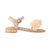 Rose Gold 'Carmen' Corsage Sandals