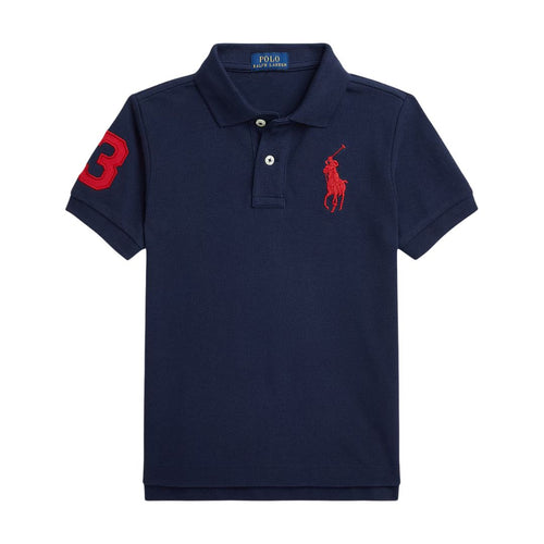 Navy Large Pony Polo Shirt