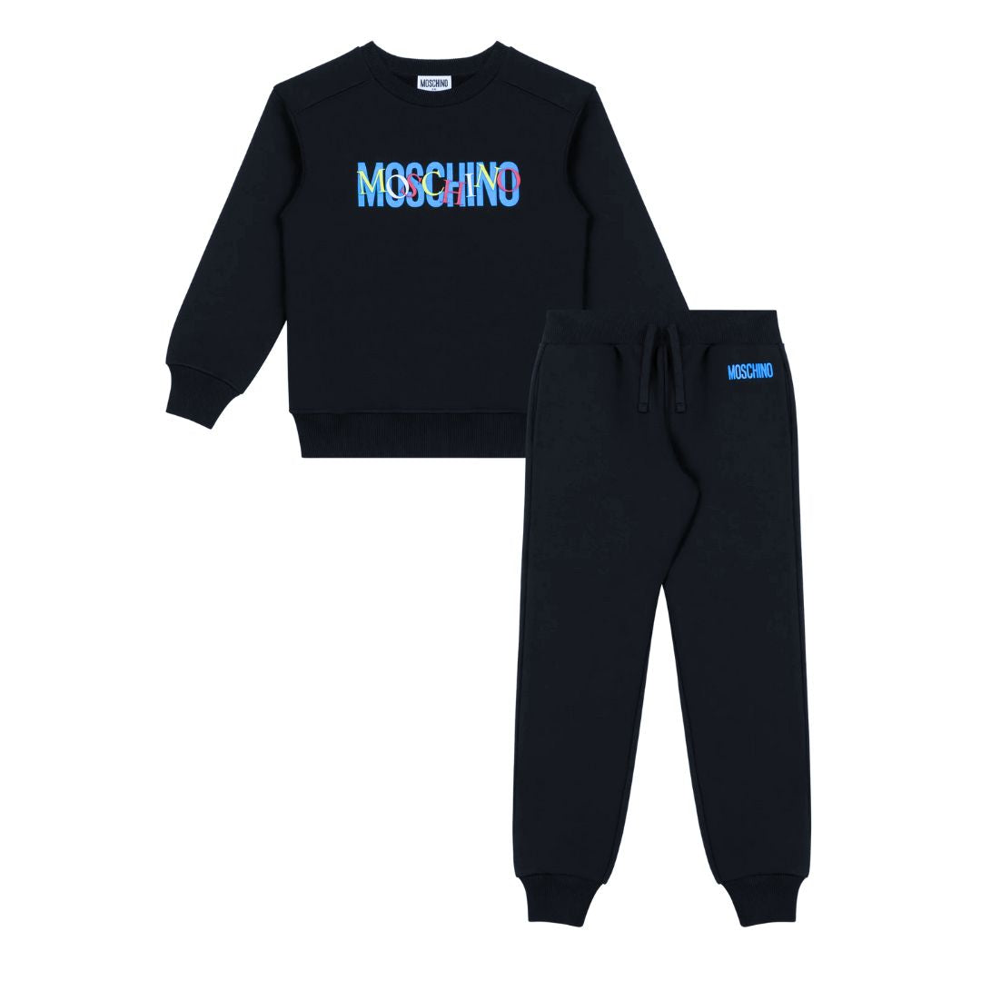 Navy & Colorful Logo Tracksuit
