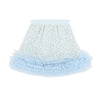 Pale Blue Boucle Sequin Skirt Set