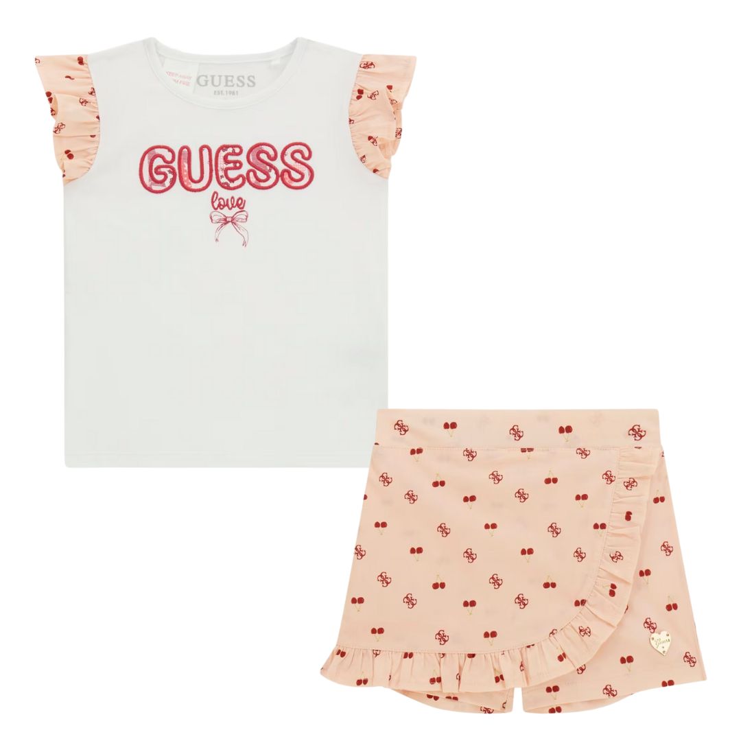 Pink Cherry Skort Set