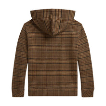 Load image into Gallery viewer, Brown Tweed Polo Bear Hoodie