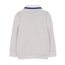 Load image into Gallery viewer, Beige Side Stripe Zip Up Sweat Top