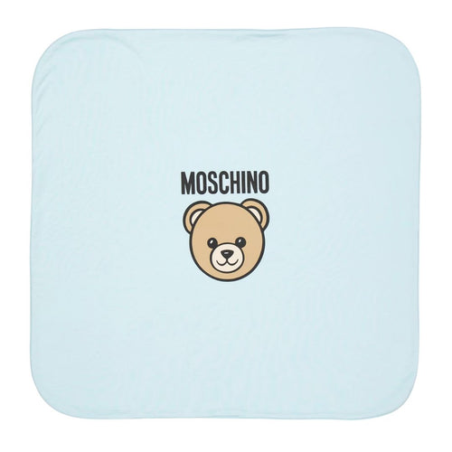 Pale Blue Toy Teddy Blanket