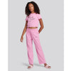 Pink Wide Leg Lounge Set