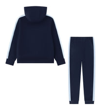 Load image into Gallery viewer, Navy &amp; Blue Stripe Hoodie Tracksuit