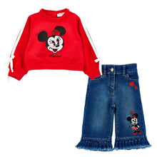Load image into Gallery viewer, PRE ORDER - Red &quot;Minnie&quot; Sweat Top &amp; Jeans Set