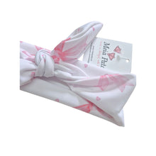 Load image into Gallery viewer, White &amp; Pink Bows Headband