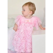 Load image into Gallery viewer, Babies Pink 3D Roses Dress