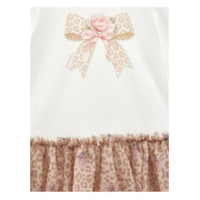 Load image into Gallery viewer, PRE ORDER - Ivory &amp; Pink Bow Leopard Print Dress