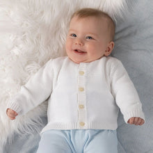 Load image into Gallery viewer, Unisex White Knitted Cardigan