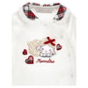 Ivory & Tartan Applique Babygrow