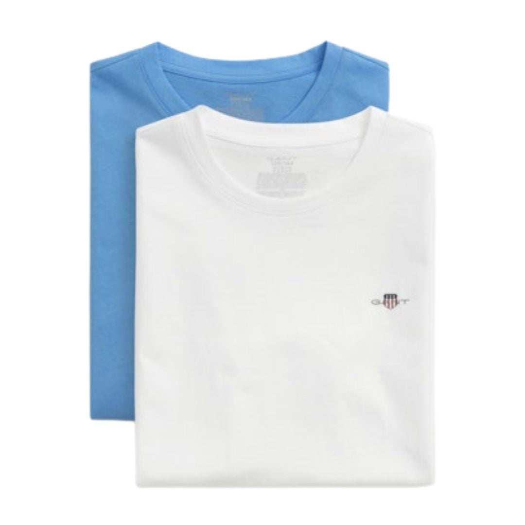 White & Blue 2 Pack T-Shirts