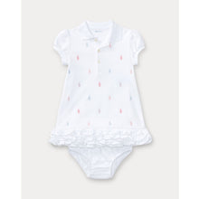 Load image into Gallery viewer, White Embroidered Pony's Dress &amp; Knickers