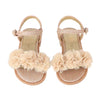 Rose Gold 'Carmen' Corsage Sandals