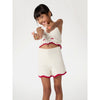 Ivory Crochet Shorts Set