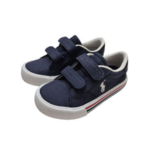 Load image into Gallery viewer, Navy Velcro Canvas Trainer