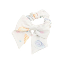 Load image into Gallery viewer, White Seashells Bow Scrunchie