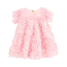 Load image into Gallery viewer, Babies Pink 3D Roses Dress