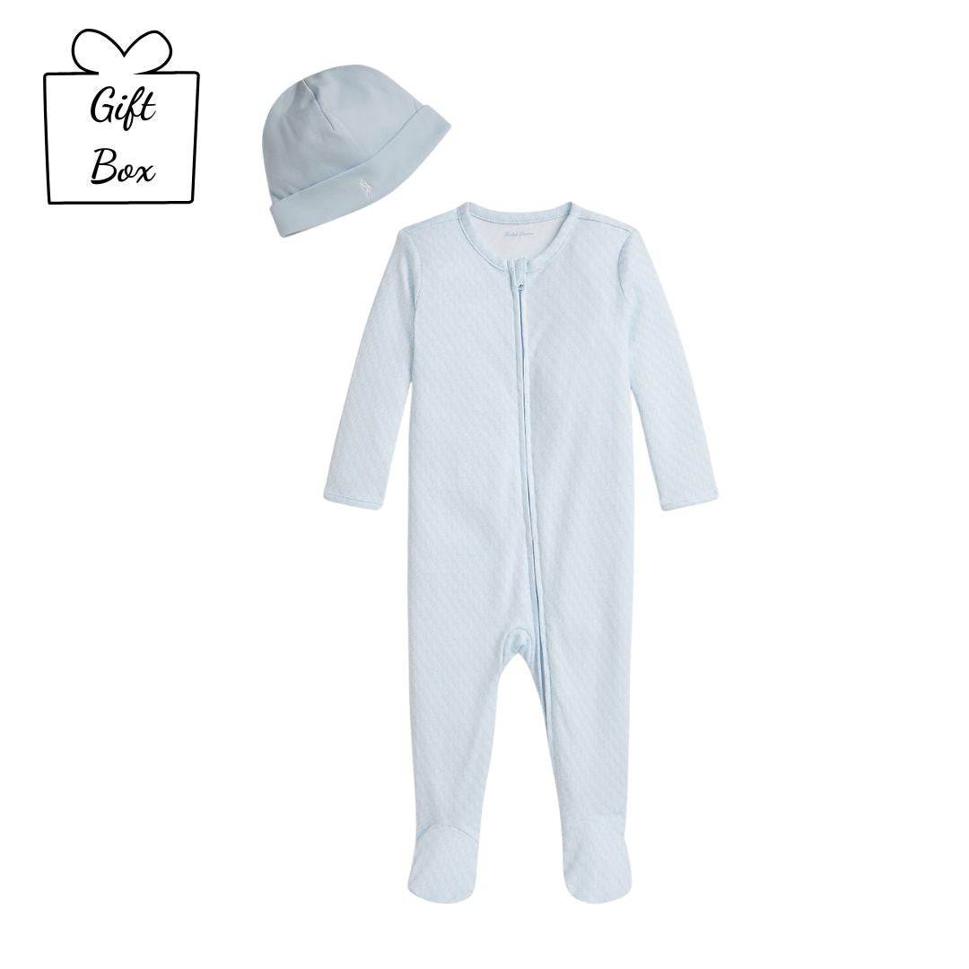 PRE ORDER - Babies Pale Blue Babygrow Gift Set