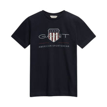 Load image into Gallery viewer, Navy Large Shield Logo T-Shirt