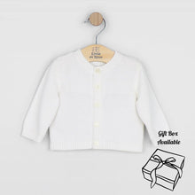 Load image into Gallery viewer, Unisex White Knitted Cardigan