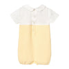 Pale Yellow Bobble & Knitted Romper