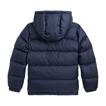Load image into Gallery viewer, PRE ORDER - Boys Navy Hooded Down Jacket