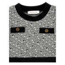 Load image into Gallery viewer, Black &amp; White Logo Skirt Set