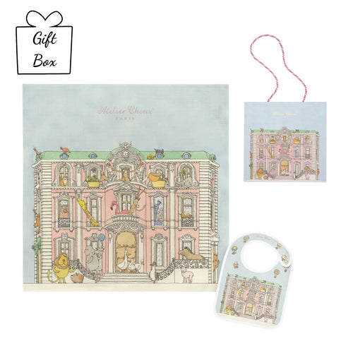 Monceau Mansion Swaddle & Bib Gift Set