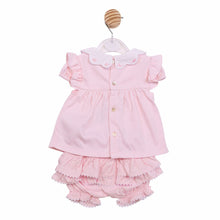 Load image into Gallery viewer, Pink Top &amp; Frilly Bloomer Set