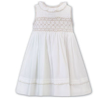 Load image into Gallery viewer, Ivory Beige &amp; Smock Dress