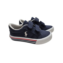 Load image into Gallery viewer, Navy Velcro Canvas Trainer