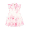 Pink & White Roses 'Marigold' Dress